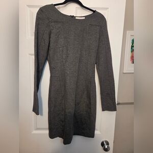 Lavender Brown Charcoal Long Sleeve Dress